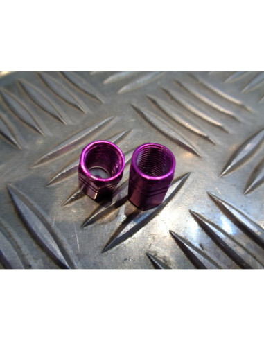 jeu de 2 x embout de valve bouchon violet scooter moto quad ...