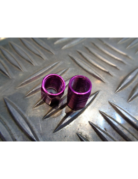 jeu de 2 x embout de valve bouchon violet scooter moto quad ...