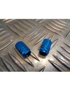 jeu de 2 x embout de valve bouchon bleu turquoise scooter moto quad ... 2
