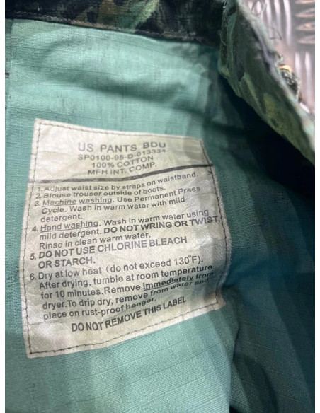 pantalon mfh us kampfhose bdu pants rip-stop hunter green taille xxl 01334h neuf