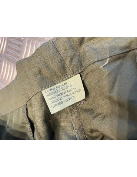 pantalon militaire us acu rip-stop mil-tec vert olive neuf taille xl 11924001
