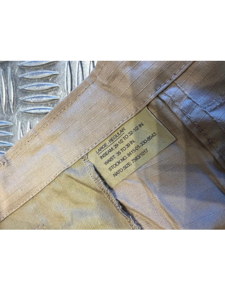 Mil-tec teesar pantalon bdu combat en ripstop neuf taille l khaki pattern