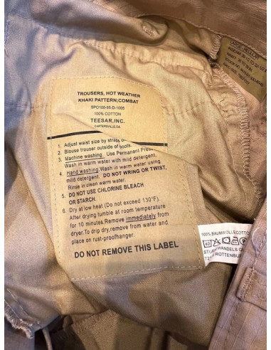 Mil-tec teesar pantalon bdu combat en ripstop neuf taille l khaki pattern