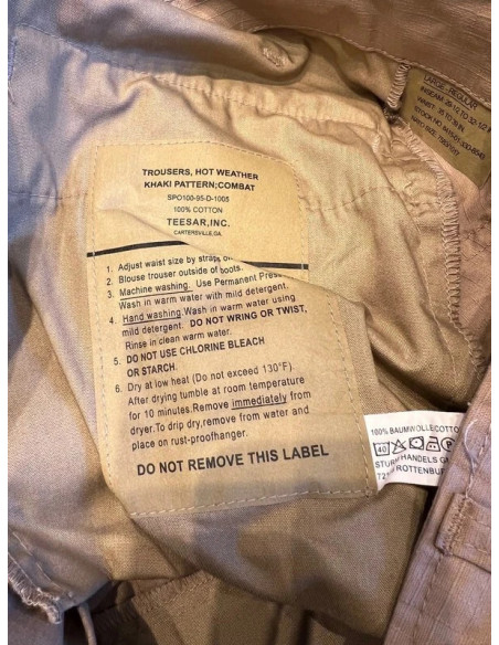 Mil-tec teesar pantalon bdu combat en ripstop neuf taille l khaki pattern