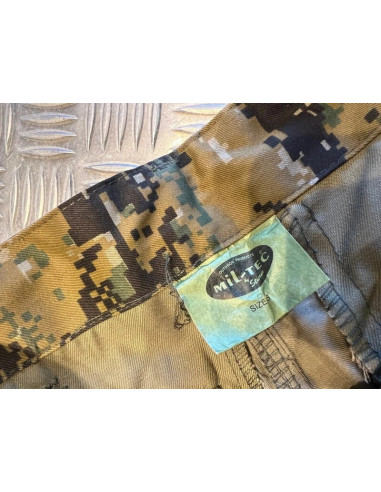 Mil-tec teesar pantalon bdu en ripstop camo digital woodland neuf taille s