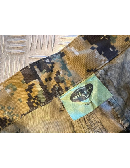 Mil-tec teesar pantalon bdu en ripstop camo digital woodland neuf taille s
