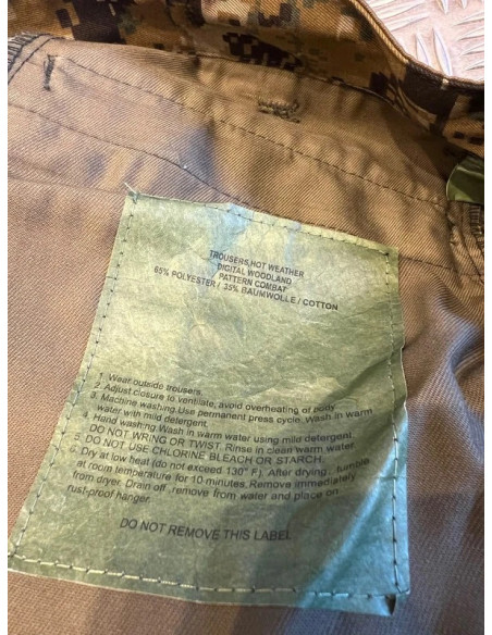 Mil-tec teesar pantalon bdu en ripstop camo digital woodland neuf taille s