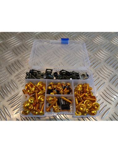 177 vis boulon ecrou clips jaune cache carenage carrosserie moto scooter fixatio