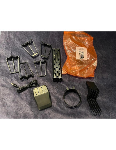 support manette jeu station charge avec 4 ports USB et porte casque bureau gamer