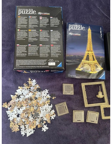 puzzle tour Eiffel 3d night edition ravensburger
