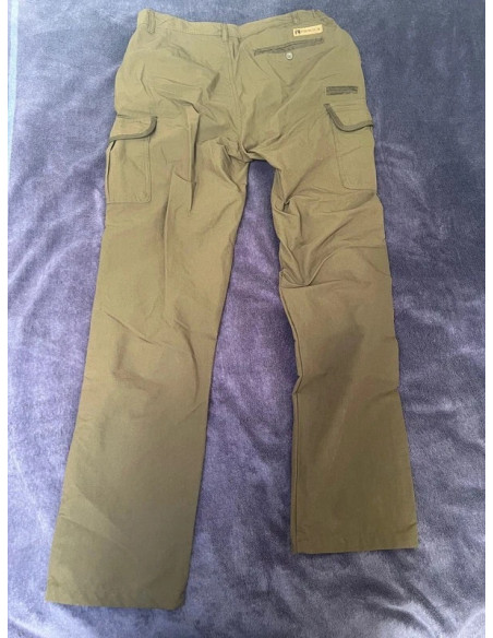 pantalon chasse percussion hyperstretch savane marron kaki taille 46 neuf