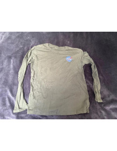 t-shirt manche longues nasa gris taille xl