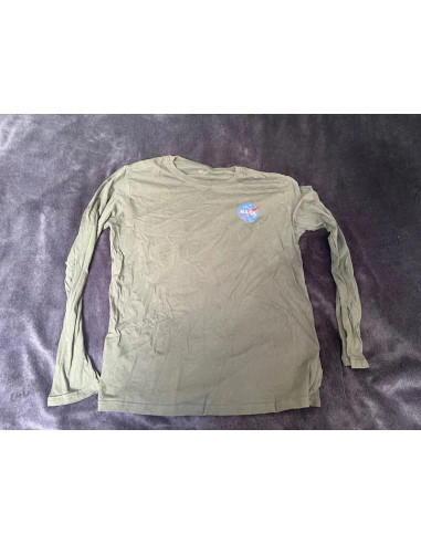t-shirt manche longues nasa gris taille xl