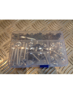 177 vis boulon ecrou clips argent cache carenage carrosserie moto scooter fixati 2
