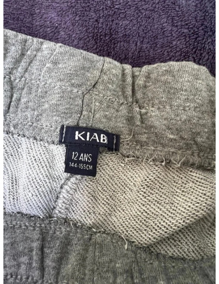 short enfant gris kiabi 12 ans 144 - 155cm