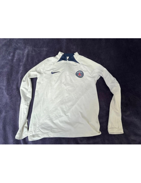 T shirt sweat manche longues haut entraînement psg football nike dri fit enfant