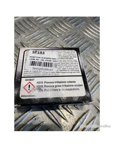 munition training bam udar m2 cal 13X50T boite de 5 defense lacrymogene