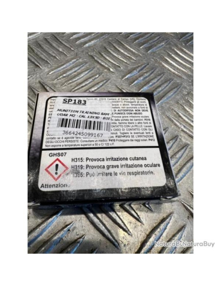 munition training bam udar m2 cal 13X50T boite de 5 defense lacrymogene