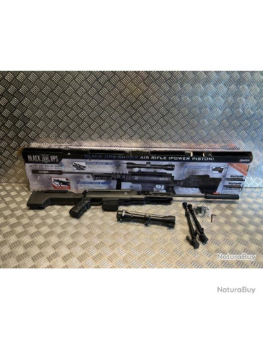 Carabine à air comprimé Black Ops type sniper cal. 4,5 mm Gas Piston 19.9 joules