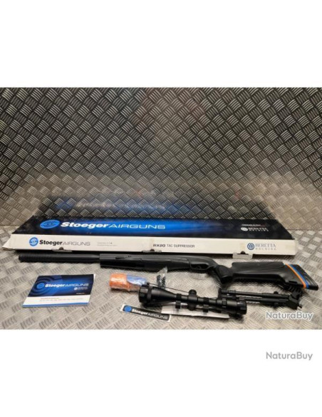 pack carabine Stoeger RX20 Tac Suppressor 4.5mm (20 Joules)