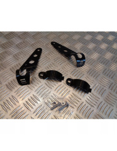 jeu patte platine support phare optique universel adaptable 38 - 48 mm moto mult