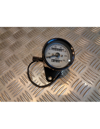 compteur vitesse noir 140 kms/h mecanique adptable universel scooter atv moto qu