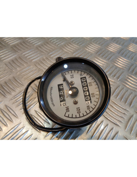 compteur vitesse noir 140 kms/h mecanique adptable universel scooter atv moto qu