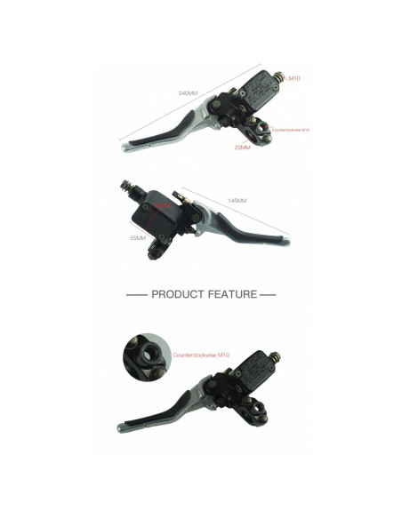 maitre cylindre gauche frein arriere scooter mbk 50 nitro yamaha aerox universel