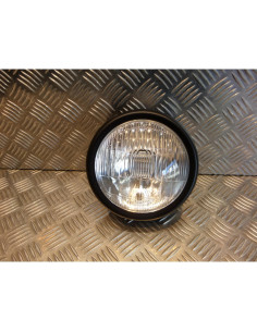 phare metal noir universel moto scrambler bobber custom chopper cafe racer neo c