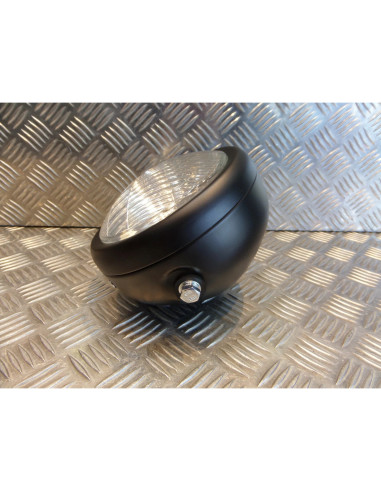 phare metal noir universel moto scrambler bobber custom chopper cafe racer neo c