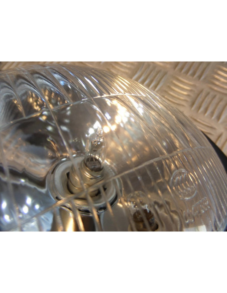 phare metal noir universel moto scrambler bobber custom chopper cafe racer neo c