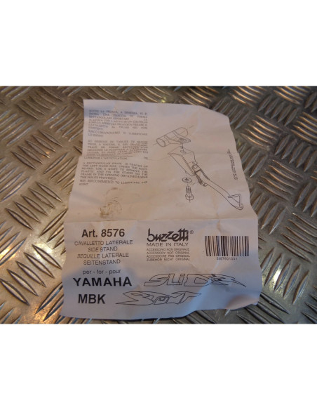 bequille laterale buzzetti 8576 scooter mbk 50 stunt yamaha slider