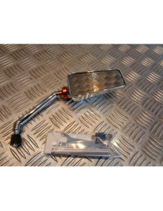 retroviseur droit stage6 chrome type f1 universel adaptable m8 scooter moto 2
