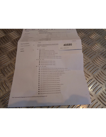 cache carenage inferieur gauche 858829 moto aprilia 50 125 1000 rs rs4 rsv rsv4