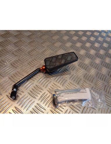 retroviseur droit stage6 carbone mat type f1 universel adaptable m8 scooter moto