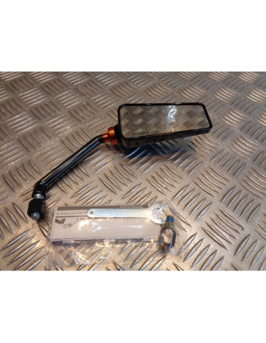 retroviseur droit stage6 noir type f1 universel adaptable m8 scooter moto