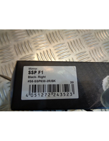 retroviseur droit stage6 noir type f1 universel adaptable m8 scooter moto