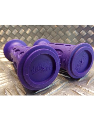 paire poignee caoutchouc guidon 22 mm progrip 767 violet moto scooter quad ...