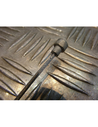 cable de frein tete ogive 8 x 11 1.80 m 20 / 10 19 brins moto scooter quad unive