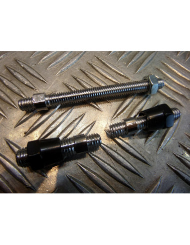 retroviseur gauche alu rectangulaire gris fusil universel adaptable moto scooter