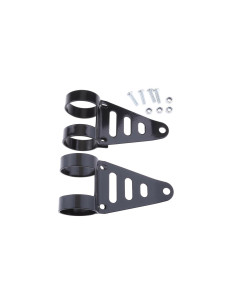 jeu patte platine support phare optique universel adaptable 41 - 43 mm moto mult