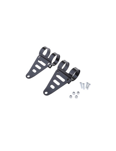 jeu patte platine support phare optique universel adaptable 41 - 43 mm moto mult