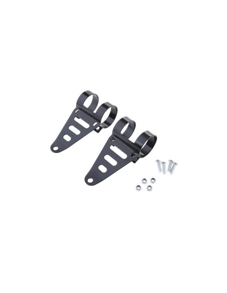 jeu patte platine support phare optique universel adaptable 41 - 43 mm moto mult