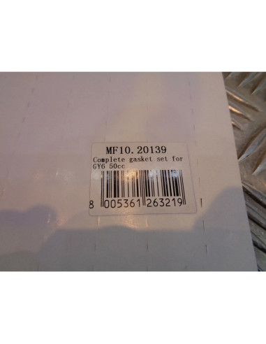 pochette de joints moteur scooter chinois 50 gy6 4 temps 10 pouces baotian bener