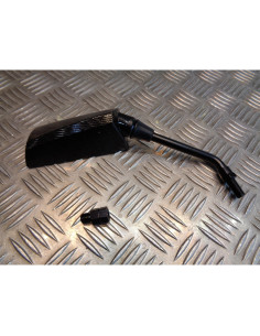 retroviseur droit f1 m10 x 25 look carbone + adaptateur m10 x 25 universel moto 2