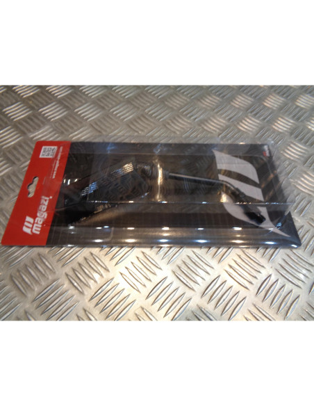 retroviseur droit f1 m10 x 25 look carbone + adaptateur m10 x 25 universel moto