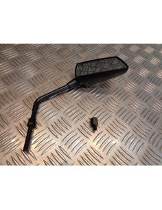 retroviseur droit f1 deluxe m8 x 175 look carbone + adaptateur m8 x 25 universel