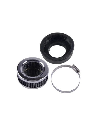filtre air cornet plat diam 42 mm universel adaptable carburateur moto scooter q