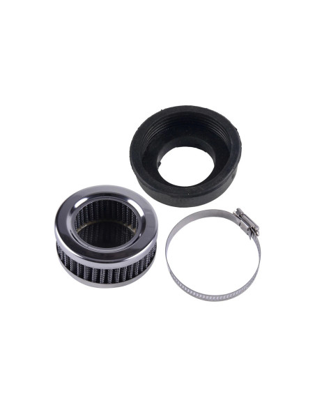 filtre air cornet plat diam 42 mm universel adaptable carburateur moto scooter q