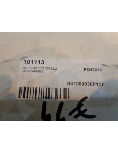 6 galets variateur ATHENA 25 X 22,2 mm 30 gr scooter 500 aprilia atlantic scarab